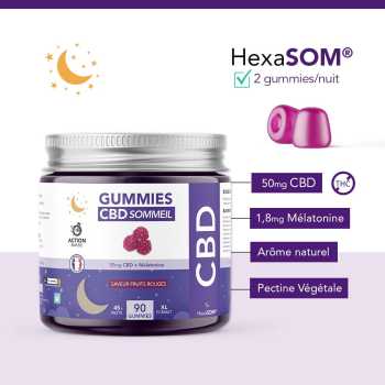 Gummies CBD Sommeil 45 nuits HexaSOM