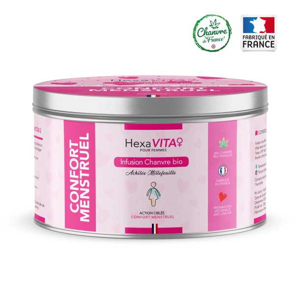 Infusion Confort Menstruel 30% Chanvre bio Français
