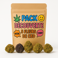Pack découverte 5 fleurs CBD premium